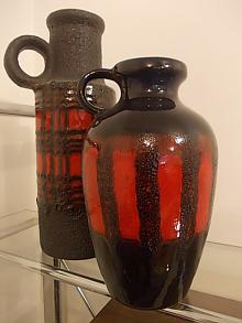 2 German Pottery Vases