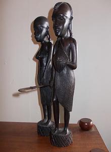 Carved Tribal Statues