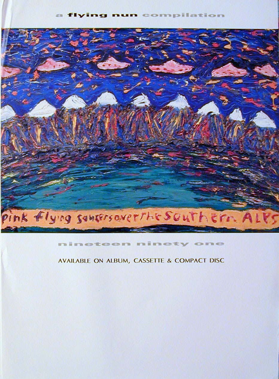 A flying nun compilation - Pink flying saucers over the southern alps.