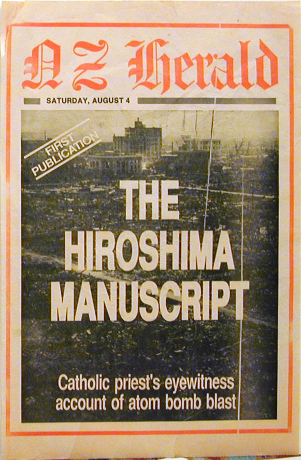 NZ Herald - The Hiroshima manuscript