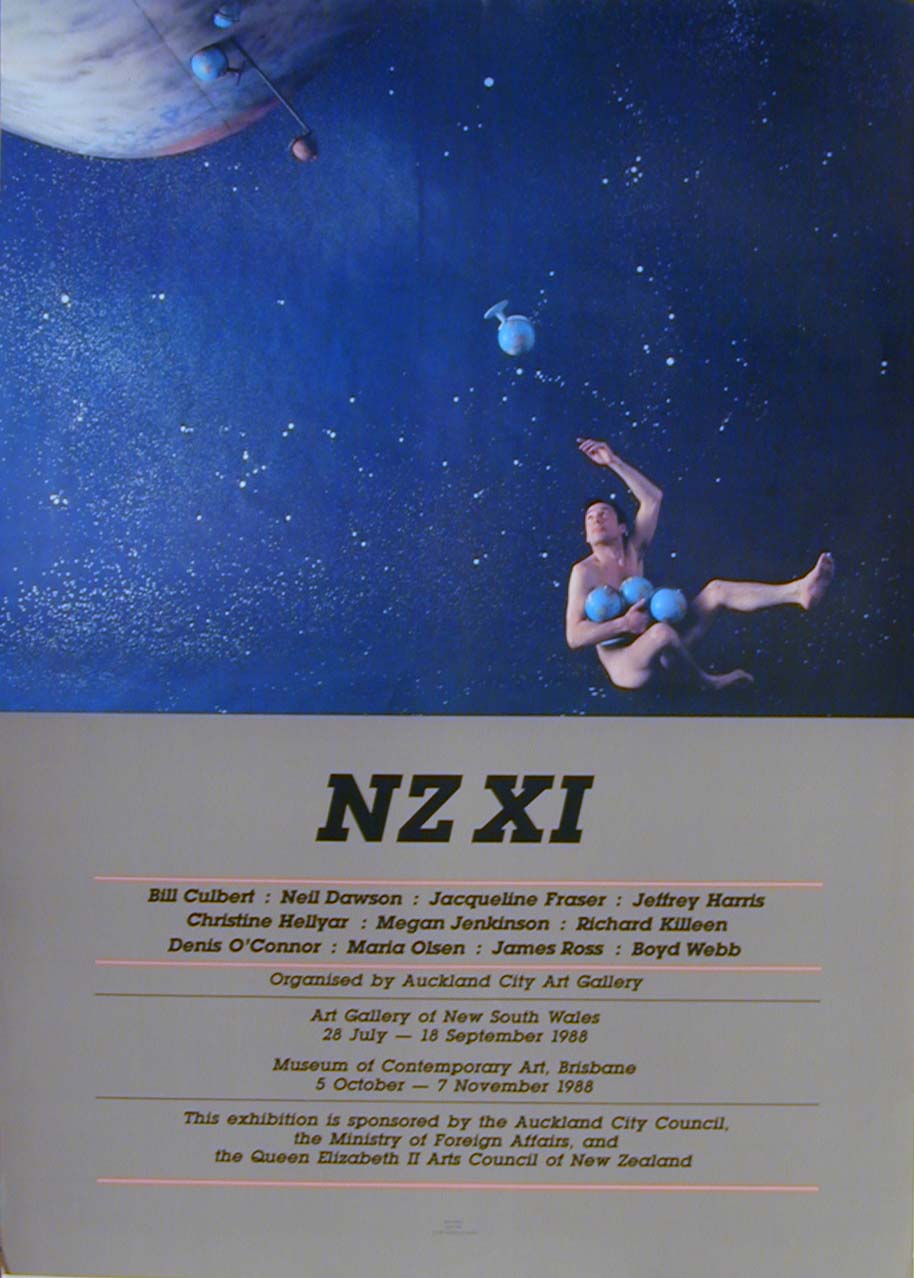 NZ XI Auckland City Art Gallery poster - Bill culbert etc